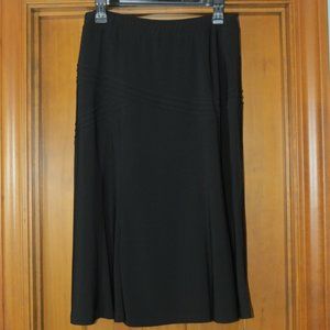 Clara S. Black A-Line Knit Skirt